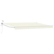 vidaXL Elektrisk Retraktabel Markis Kräm 4 x 2 m