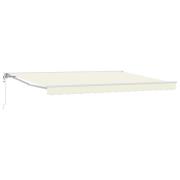 vidaXL Elektrisk Retraktabel Markis Kräm 4,5 × 3,5 m