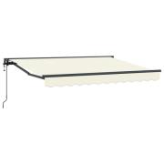 vidaXL Elektrisk Retraktabel Markis Kräm 3,5 x 2 m