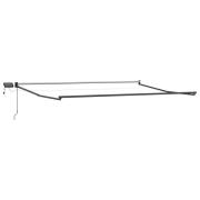 vidaXL Elektrisk utdragbar markisram Antracit 4 x 2 m Aluminium