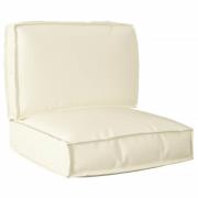 vidaXL Pallkuddset 2 pcs Kräm Oxford Tyg