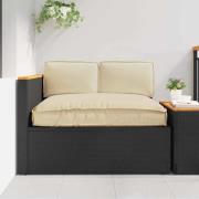 vidaXL Kuddsats 3 pcs Beige Oxford Tyg