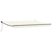 vidaXL Elektrisk Retraktabel Markis Kräm 4 x 2 m