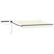 vidaXL Elektrisk Retraktabel Markis Kräm och antracit 3,5 x 2 m