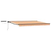 vidaXL Elektrisk Retraktabel Markis Gul och Orange 5 x 3 m