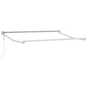 vidaXL Elektrisk utdragbar markisram Vit 3 x 2 m Aluminium
