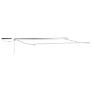 vidaXL Elektrisk utdragbar markisram Vit 4,5 × 3,5 m Stål