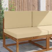vidaXL Utomhus Soffa Kudde 2 pcs Beige Polyester