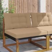 vidaXL Utomhus Soffa Kudde 2 pcs Taupe Polyester