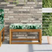 vidaXL Utomhus sitskudde Tropiska Blatt 80 x 40 x 8 cm 100% Polyester