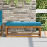 vidaXL Utomhus sitskudde Kungsblå 111,5 x 40 x 8 cm 100% Polyester