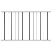 vidaXL Staketpanel Woerden pulverlackerad stål 1,7x1 m antracit
