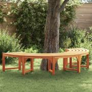 vidaXL Trädbänk 4-Antal sittplatser 210 x 80 x 45 cm