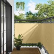vidaXL Balkong Skärm Sand 110 x 800 cm Oxford Tyg