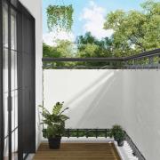 vidaXL Balkong Skärm Vit 110 x 700 cm Oxford Tyg