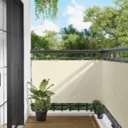 vidaXL Balkong Skärm Kräm 100 x 400 cm Oxford Tyg