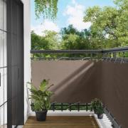 vidaXL Balkong Skärm Taupe 100 x 500 cm Oxford Tyg