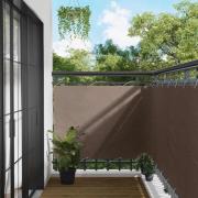 vidaXL Balkong Skärm Taupe 110 x 200 cm Oxford Tyg