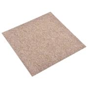 vidaXL Matta 20 pcs Beige 50 x 50 cm 100% Polypropen