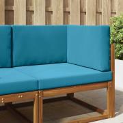 vidaXL Utomhus Soffa Kudde 3 pcs Kungsblå Polyester