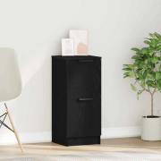 vidaXL Sideboard Svart Ek 30 x 30 x 70 cm Konstruerat trä