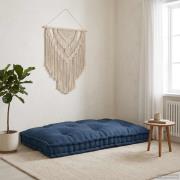 vidaXL Pallettsoffa Kudde Indigo 120 x 80 x 12 cm Tyg