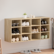 vidaXL Skoskåp med hylla Sonoma-ek 103 x 30 x 51 cm Konstruerat trä