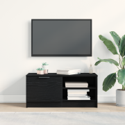 vidaXL TV-skåp Svart Ek 80 x 35 x 36,5 cm Konstruerat trä