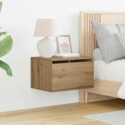 vidaXL Väggmonterad sänggavel 2 pcs Artisan Ek 50 x 36 x 30 cm
