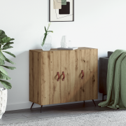 vidaXL Sideboard Artisan Ek 89,5 x 34 x 80 cm Konstruerat trä