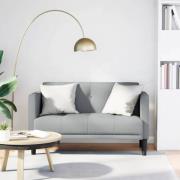 vidaXL Loveseat soffa ljusgrå 111 cm tyg