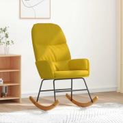 vidaXL Gungstol gul sammet