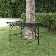vidaXL Trädbänk 113 cm svart stål