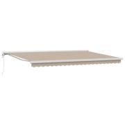 vidaXL Markis Beige 500 x 300 x 165 cm Polyester och aluminium
