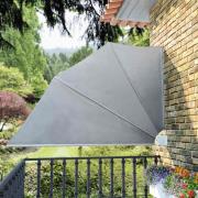 vidaXL Sidomarkis för balkong grå 160x240 cm