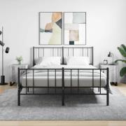 vidaXL Sängbord 2 st grå sonoma 40x40x50 cm konstruerat trä