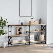 vidaXL Avlastningsbord sonoma ek 150x29x76,5 cm konstruerat trä