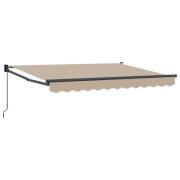 vidaXL Manuell Utdragbar Markis Beige 3,5 x 2 m