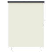 vidaXL Rullgardin med gardiner Kräm 200 x 250 cm Tyg och Aluminium