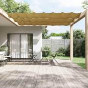 vidaXL Markis vertikal beige 140x600 cm oxfordtyg