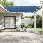 vidaXL Markis vertikal blå 100x1200 cm oxfordtyg