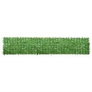 vidaXL Balkongskärm gröna blad 400x75 cm