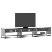 vidaXL Tv-bänk grå sonoma 270x40x46 cm konstruerat trä