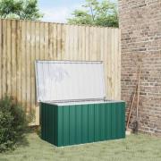 vidaXL Förvaringslåda för trädgården grön 129x67x65 cm