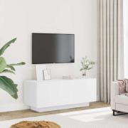 vidaXL Tv-bänk vit 100x35x40 cm konstruerat trä