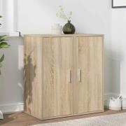 vidaXL Skoskåp 2 st sonoma-ek 32x35x70 cm konstruerat trä