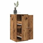 vidaXL Apoteksskåp åldrat trä 40x41x77,5 cm konstruerat trä