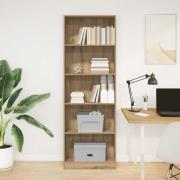 vidaXL Bokhylla hantverksmässig ek 60x24x176 cm konstruerat trä