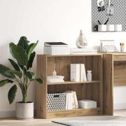 vidaXL Bokhylla ek 80x24x76 cm konstruerat trä