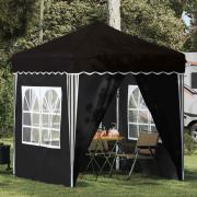 vidaXL Pop-up Partytält Svart 195 x 195 x 245 cm Oxford Tyg